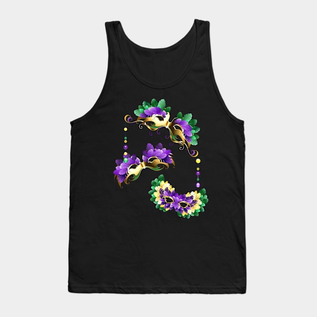 Three Mardi gras masks Tank Top by Blackmoon9